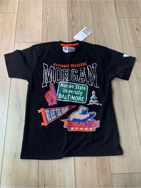Morgan State University Bears Black Graphic Tee